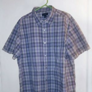 Banana Republic Button up Polo Plaid Shirt _ XXL